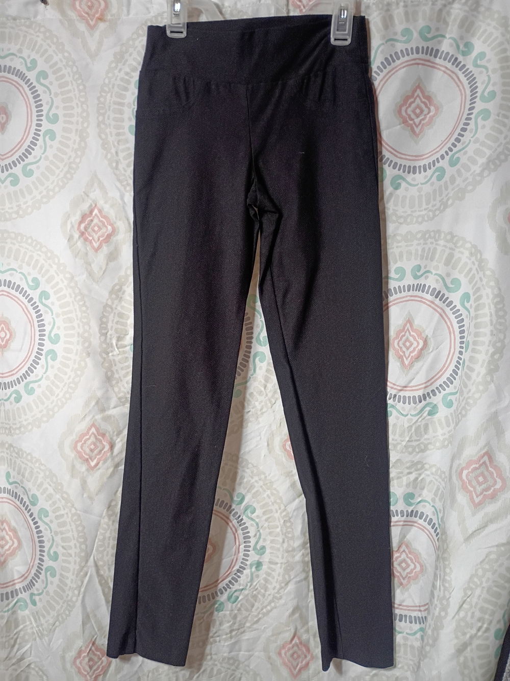 Stoosh Black High Waist Leggings with Slim Leg